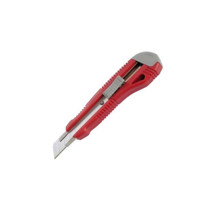 Ніж канцелярський Axent 18 мм, metal runners, blister, gray-red (6602-А)
