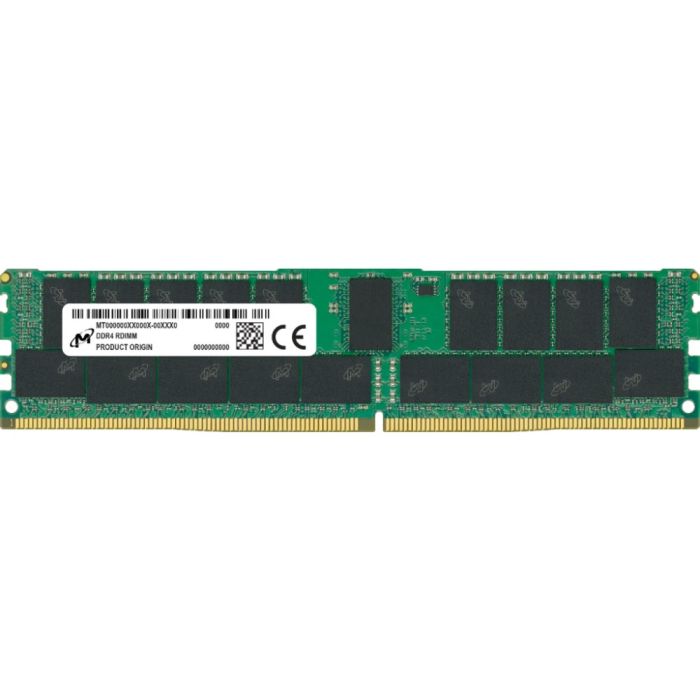 Модуль пам'яті для сервера DDR4 32GB ECC RDIMM 3200MHz 2Rx8 1.2V CL22 Micron (MTA18ASF4G72PDZ-3G2R)