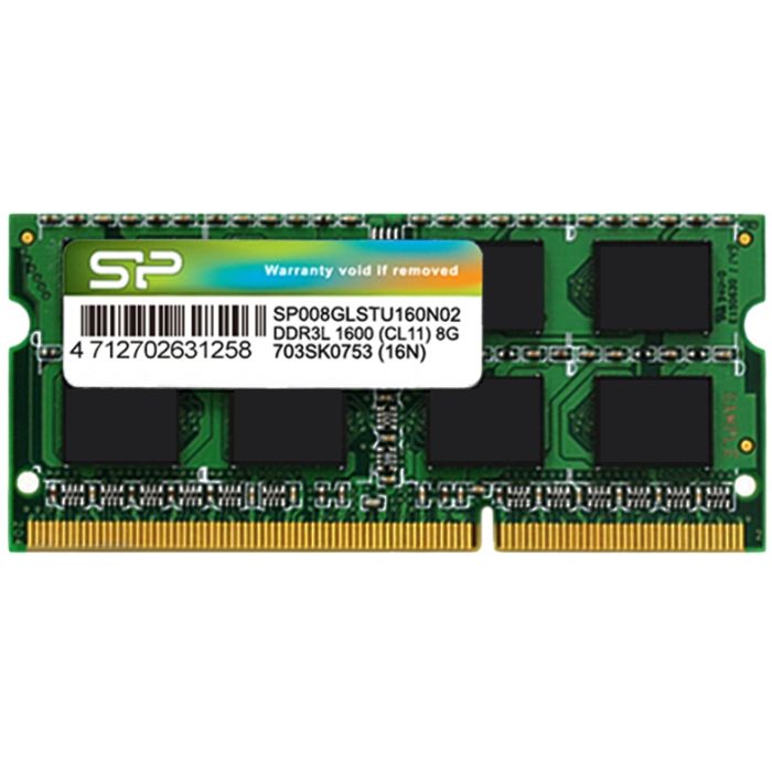 Модуль пам'яті для ноутбука SoDIMM DDR3L 8GB 1600 MHz Silicon Power (SP008GLSTU160N02)