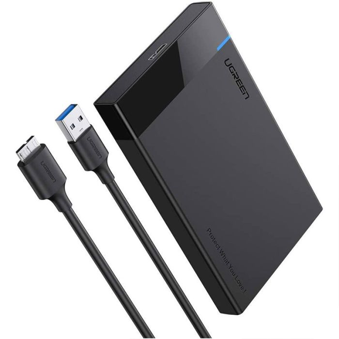 Кишеня зовнішня Ugreen US221 External Hard Drive Enclosure 2.5" SATA to USB 3.0 (30848)