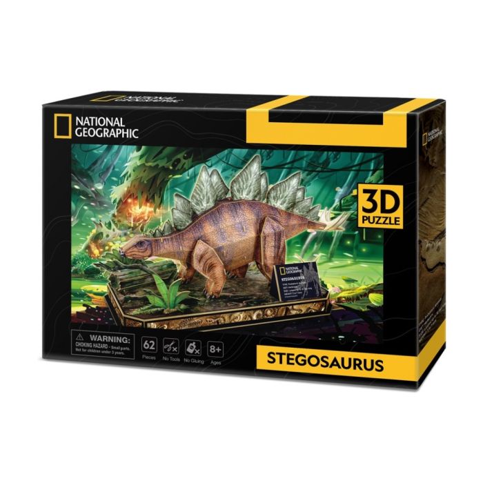 Пазл Cubic Fun 3D National Geographic Dino Стегозавр (DS1054h)