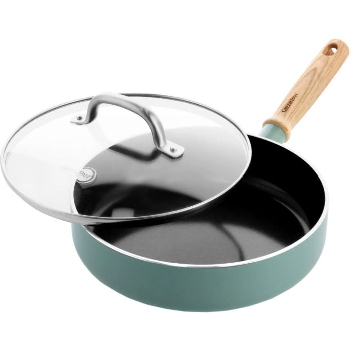 Сотейник GreenPan Mayflower з кришкою 24 см, 2,6 л блакитний (CC001682-001)