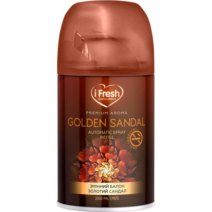 Освіжувач повітря iFresh Premium Aroma Golden Sandal Змінний балон 250 мл (4820268100160)