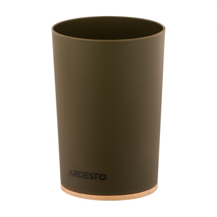 Стакан для ванної кімнати Ardesto Minimalism Темно-зелений (ARHB3105OB)