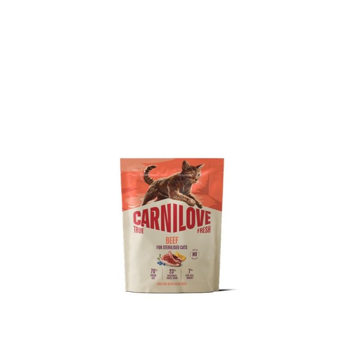 Сухий корм для кішок Carnilove True Fresh Beef Sterilised 400 г (8595602582143)